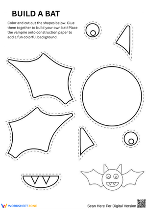 Build a Bat Halloween Craft for Early Childhood