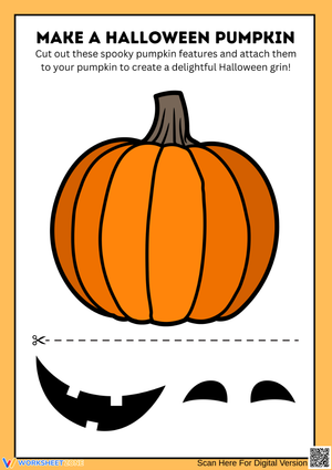 Make a Halloween Pumpkin Cut-and-Paste Worksheet 