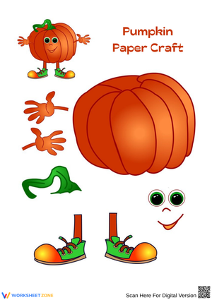 Pumpkin Paper Craft Activity for Grade 2