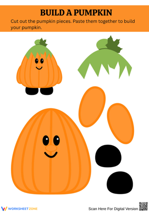 Build a Pumpkin Cut-and-Paste Craft
