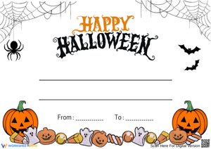 Halloween Greeting Cards for Kids