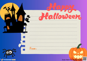 Spooky Halloween Greeting Card for Kids