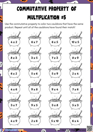 Spooky Commutative Property of Multiplication with Cauldrons