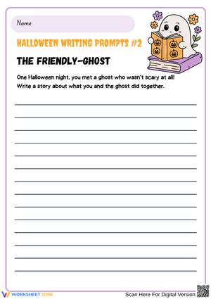 The Friendly Ghost – Halloween Writing Prompt