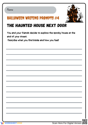 The Haunted House Next Door – Halloween Writing Prompt