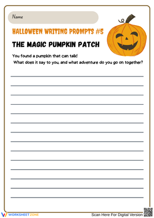 The Magic Pumpkin Patch – Halloween Writing Prompt