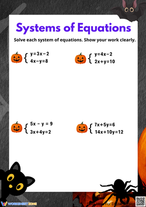 Spooky Systems of Equations Practice
