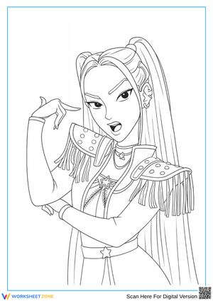 Mira K-Pop Demon Hunters Coloring Page