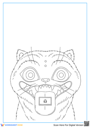 K-Pop Demon Hunters Creature Coloring Page