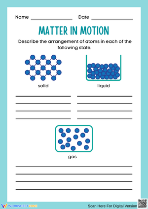 Matter in Motion – States of Matter Science Worksheet