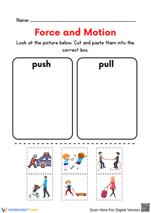 Force and Motion – Push or Pull Sorting
