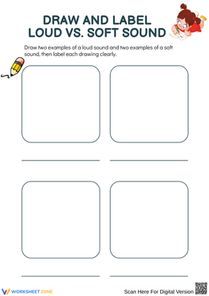 Draw and Label Loud vs. Soft Sound