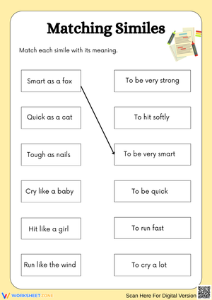 Figurative Language Fun: Simile Match Challenge