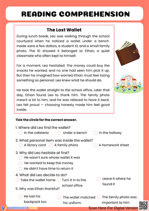 Reading Comprehension: The Lost Wallet