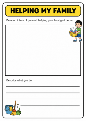 Helping My Family Worksheet | Grade 2 Essential