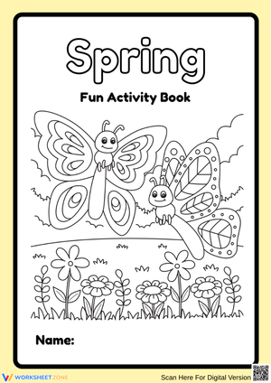 Spring Activity Book Worksheets Bundle