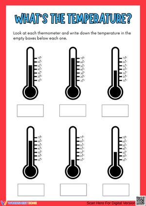 Printable What’s the Temperature Worksheet