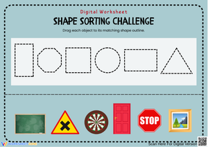 Shape Sorting Challenge – Match Objects to Their Shapes