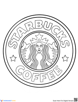 Starbucks Logo Coloring Page