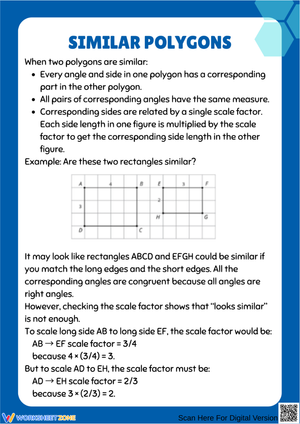 Understanding Similar Polygons: Scale Factor & Corresponding Parts