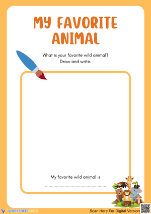 My Favorite Drawing and Writing Worksheet