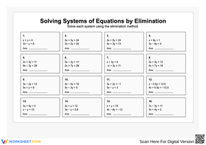 Solving Systems of Equations by Elimination