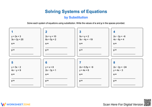 Solving Systems of Equations by Substitution