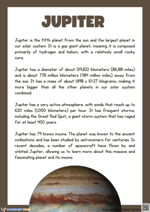Jupiter Informational Reading & Questions