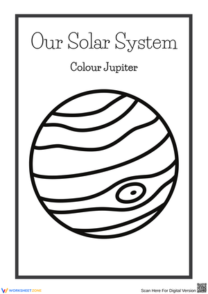 Colour Jupiter Worksheet