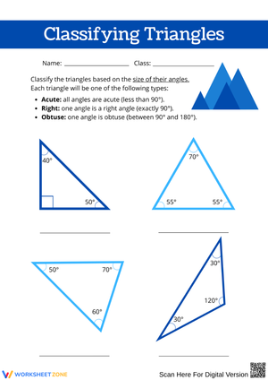 Classifying Triangles by Angle Measures
