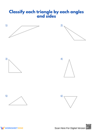Classifying Triangles by Angles and Sides