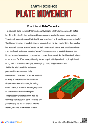 Plate Movement Principles Worksheet