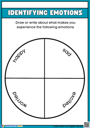 Identifying Emotions Draw and Write Worksheet