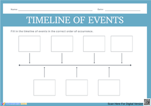 Timeline of Events Worksheet