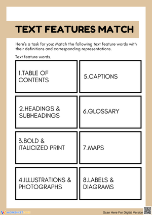 Matching Text Features for Enhanced Reading Skills