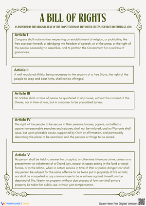 Exploring The Bill Of Rights For Young Learners