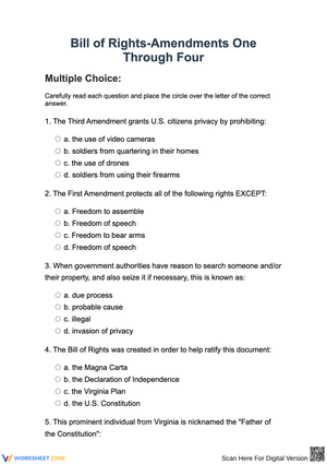 Understanding the Bill of Rights: Amendments One to Four