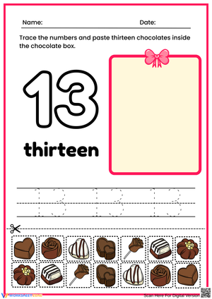 Trace and Paste: Learning Number Thirteen