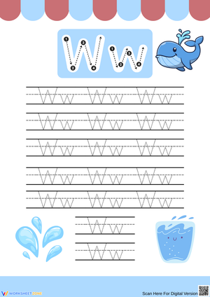 Learning Letter Formation: The Letter W