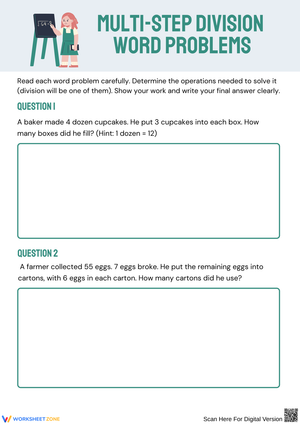 Engaging Multi-Step Division Word Problems