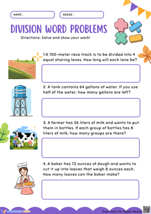 Engaging Division Word Problems for Kids