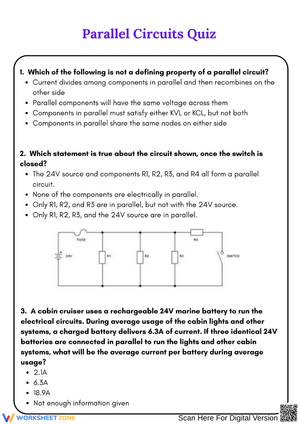 Parallel Circuits Quiz for Testing