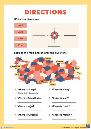 Navigating Directions and Map Skills Using Compass