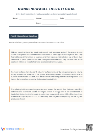 Understanding Nonrenewable Energy: The Role of Coal