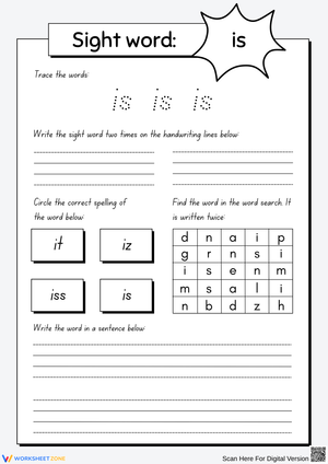 Mastering the Sight Word: Is
