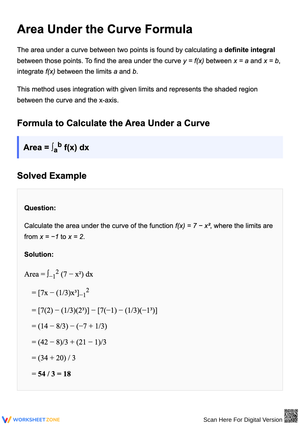 Understanding Area Under the Curve Using Integration
