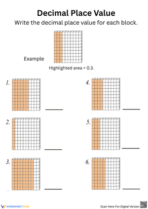 Understanding Decimal Place Value Using Base Ten Blocks