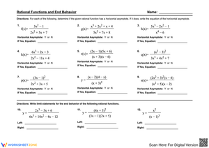 Understanding Rational Functions and Their End Behavior