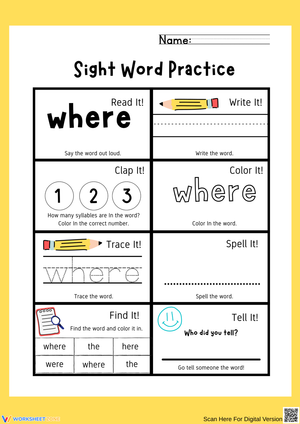 Fun Sight Word Practice for Early Learners