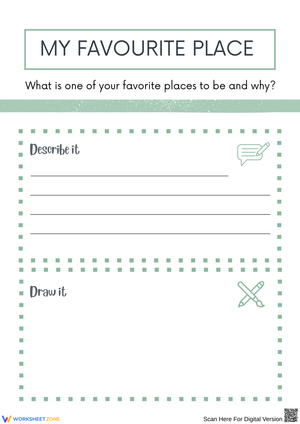 My Favourite Place: Creative Writing and Drawing Activity